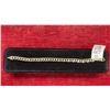 Image 1 : Platinum Plated 8.0mm Cuban Link Bracelet, 8" Long