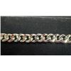 Image 2 : Platinum Plated 8.0mm Cuban Link Bracelet, 8" Long