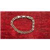 Image 3 : Platinum Plated 8.0mm Cuban Link Bracelet, 8" Long