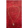 Image 3 : 14K Gold-Plated 22mm Simulated Diamond Cubic Zirconia Infinity Heart Necklace, 16"-18" Chain