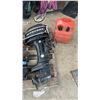 Image 1 : Mercury Merc 200 Outboard Motor with Quicksilver Portable Gasoline Tank, Had a Recent Tune up, Runs
