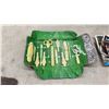 Image 10 : Vintage Pure Manitoba Sugar 100-Pound Sack, Leather Doctor Bag, Fishing Reel, and Manicure Set &