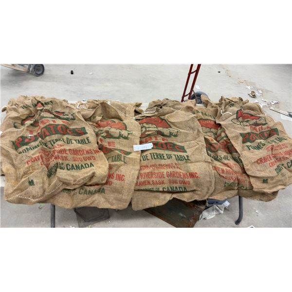 9 Craven Riverside Gardens Inc. 25-Pound Burlap Table Potato Sacks