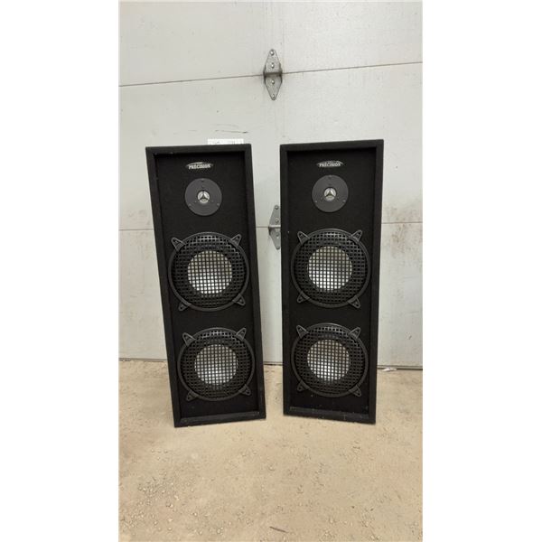 Pair of ARL Precision 3-Way Tower Speakers with Dual Woofers and Tweeter. Great Sound!!