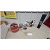Image 1 : CHiPs Los Angeles Police Motorcycle Toy, Vintage Gasoline Can, Tin Box, and More