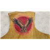 Image 4 : The Leather Ranch Tan Leather Western Vest, Size 44, Button Front, Satin Lined