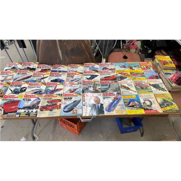 Collection of 65 Vintage Popular Mechanics Magazines, Late 1980s to Early 1990s