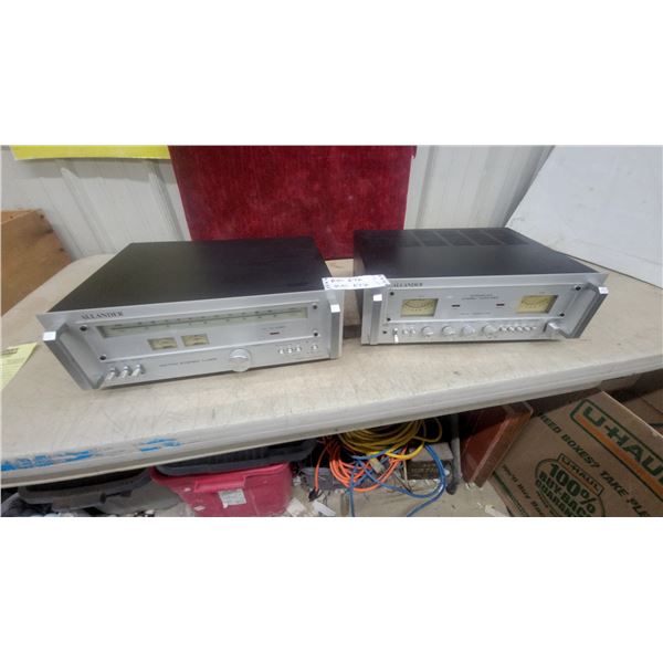 Allander AM/FM Stereo Tuner and Stereo Amplifier Set