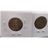 Image 3 : Five Canadian One-Cent Coins, King George V, 1932, 1933, 1934, 1935, and 1936