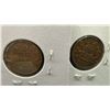Image 5 : Five Canadian One-Cent Coins, King George V, 1932, 1933, 1934, 1935, and 1936