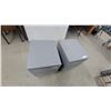 Image 3 : Two Gray Two-Drawer Nite Stands 22 x 19 x 16"