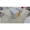 Image 4 : Two Gray Two-Drawer Nite Stands 22 x 19 x 16"