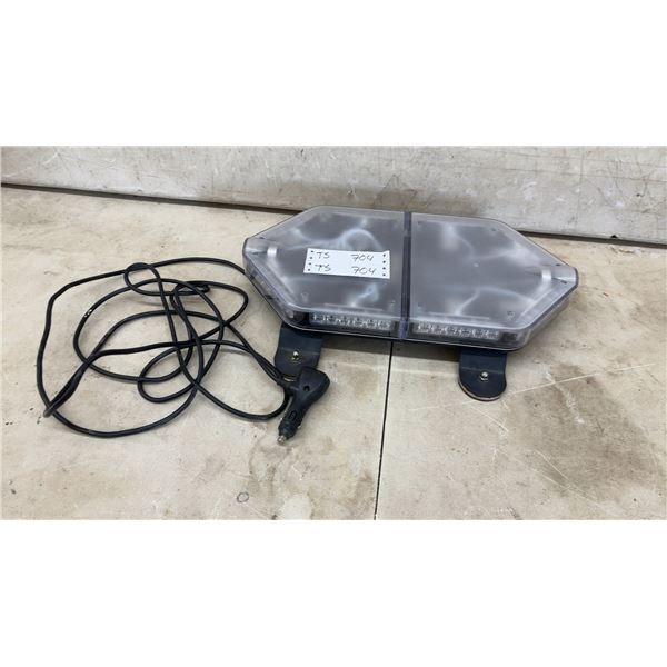 LED Vehicle Warning Mini Light Bar with Magnetic Mount and 12-Volt Plug