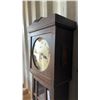 Image 3 : Oak Arts and Crafts Style Grandfather Clock with Brass Dial, Circa 1900-1930s 75 x 9 x 16