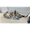 Image 1 : Cast Aluminum Crocodile Head Sculpture, Ndebele Beaded Fertility Doll, Vase and More