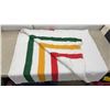 Image 3 : Blanket with Red, Gold, and Green Stripes, Hudson Bay Look