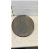 Image 2 : Hand-Painted Mountain Landscape on Oval Wood Plaque, Signed Holoday, 24 x 20"