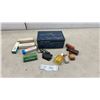 Image 1 : Vintage Military Medical Service Kit with Medications, Eye Shield, Insect Repellent, Cutter Blade