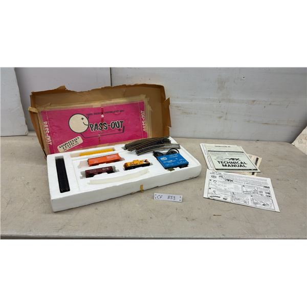 Life-Like Trains HO Scale Electric Train Set with Transformer, Cars, Track, No Engine