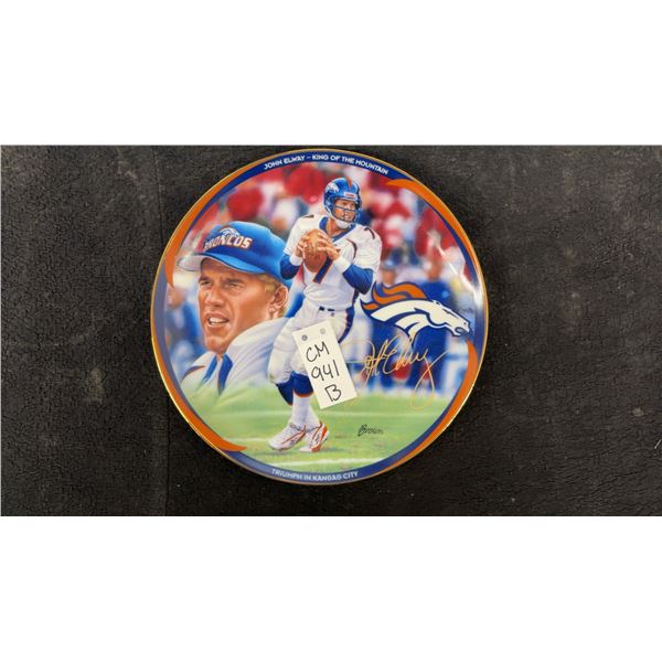 John Elway Bradford Exchange Collector's Plate