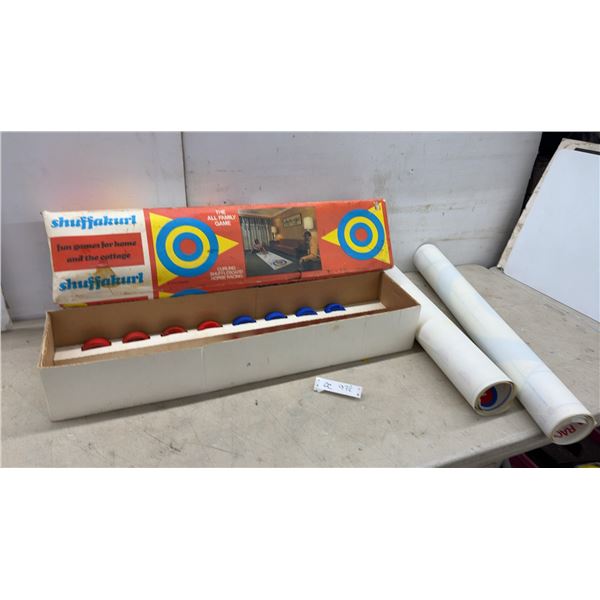 ShuffaKurl All Family Game Set with Curling, Shuffleboard, Bowling, and More