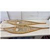 Image 2 : Pair of Chinook 12 x 60" Traditional Wooden Snowshoes with Rawhide Lacing