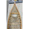 Image 4 : Pair of Chinook 12 x 60" Traditional Wooden Snowshoes with Rawhide Lacing