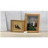 Image 1 : Framed Vintage Shoe Print in Ornate Gold Frame and Framed Industrial Photograph, Largest 24 x 18"