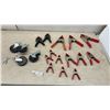 Image 1 : Assorted Spring Clamps, Irwin Quick-Grip Clamp, Swivel Casters, and More