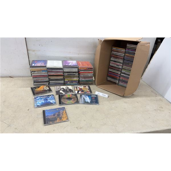 Large Collection of Music CDs Featuring Various Artists and Genres