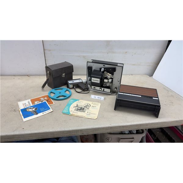 Bell & Howell Autoload 452 Super 8 Movie Projector, Camera, Case, and More