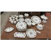 Image 1 : Royal Albert Petit Point Bone China Dinnerware Set, Cups, Shakers, Serving Ware, 99 Pieces