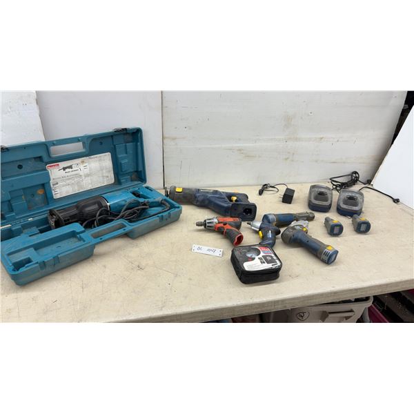 Makita JR3000V Reciprocating Saw with Case, Mastercraft Cordless Tools and More