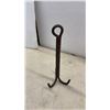 Image 5 : Vintage Adjustable Wooden Shoe Stretchers, Cast Iron Double Hook, and Stihl Sign Has Damage