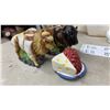 Image 3 : Three Ceramic Herb Spice Jars, Bison S&P, Vase and More