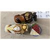 Image 4 : Three Ceramic Herb Spice Jars, Bison S&P, Vase and More