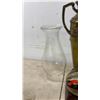 Image 2 : Glass Hurricane Chimney, Brass Urn Vase, Teapot, Snow Globe, and More