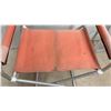 Image 5 : Pair of Vintage Aluminum Folding Director's Chairs with Striped Canvas Backs