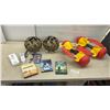 Image 1 : Pair of Water Arobic Exercise Weights, DVD's, 2 Hanging Planters and More