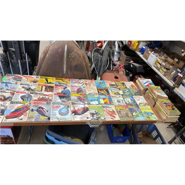 Large Collection of Vintage Popular Mechanics Magazines, 1970s–1980s Issues and More