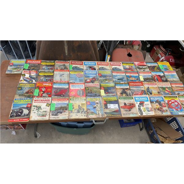 Collection of Vintage 1960s Mechanix Illustrated Magazines