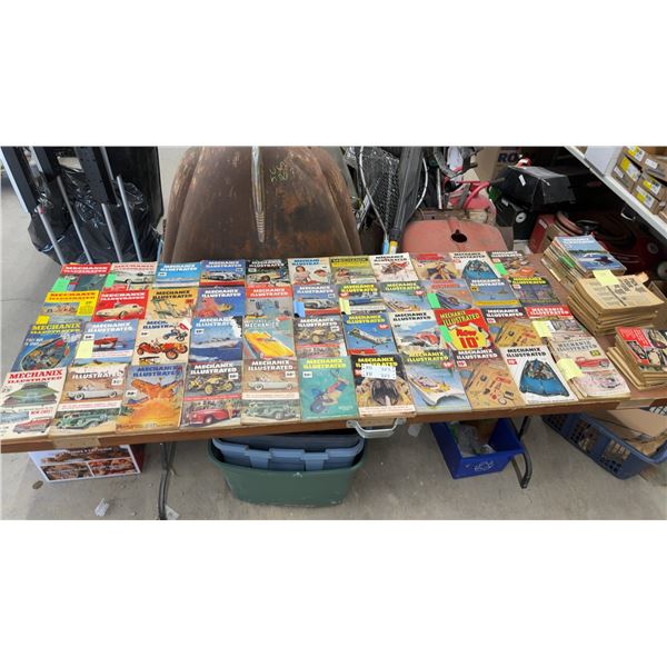 Collection of 60 Vintage Mechanix Illustrated and Science and Mechanics Magazines, 1939 Through 58