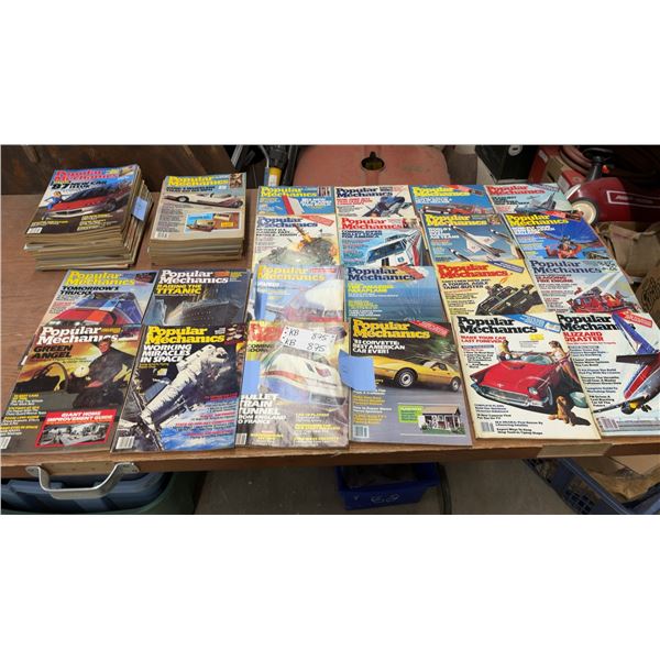 Collection of Popular Mechanics Magazines, 1983–1987 Issues, Approximately 50 and More