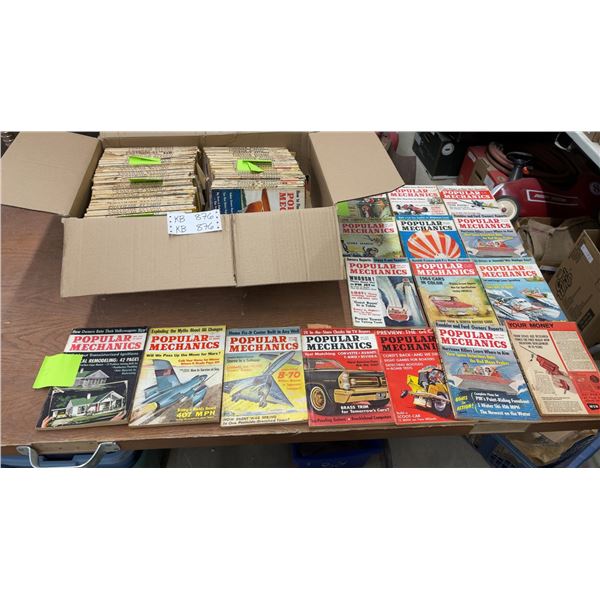Collection of Popular Mechanics Magazines from the 1960s, Approximately 50 Issues and More