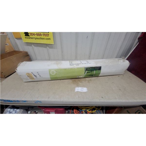 Victory Garden 9' x 9' Hunter Green PE/Poly Sunshade, 45 x 5 1/2 x 6" Boxed