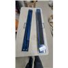 Image 1 : Blue Manual Tile Cutter with Folding Rail and Rubber Pad Base
