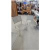 Image 4 : Set of Four Light Grey Textilene Mesh Aluminum Patio Arm Chairs