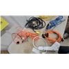 Image 2 : Assorted Extension Cords, Multi-Outlet Power Strip, Caged Work Light, and More