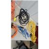 Image 4 : Assorted Extension Cords, Multi-Outlet Power Strip, Caged Work Light, and More