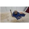 Image 2 : Blue 4" Swivel Base Bench Vise, Ductile Iron Construction
